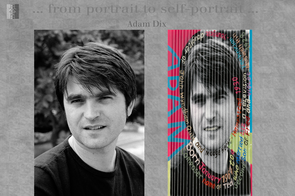 … from portrait to self-portrait … London album, diptych : Antonio Nodar / Adam Dix Adam Dix