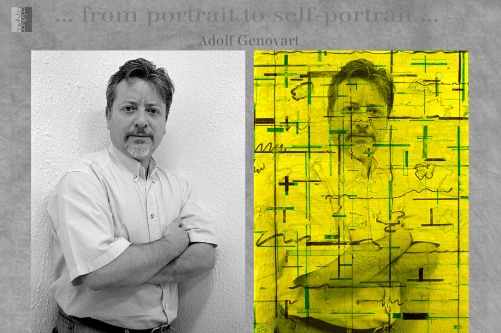 … from portrait to self-portrait … Barcelona album, diptych : Antonio Nodar / Adolf Guenovart Adolf Guenovart