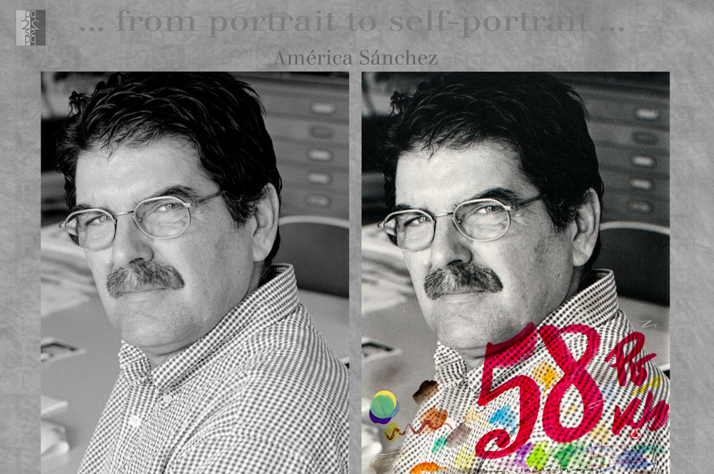… from portrait to self-portrait … Barcelona album, diptych : Antonio Nodar / America Sanchez America Sanchez