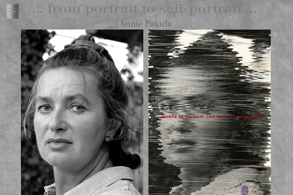 … from portrait to self-portrait … Barcelona album, diptych : Antonio Nodar / Annie Pakula Annie Pakula