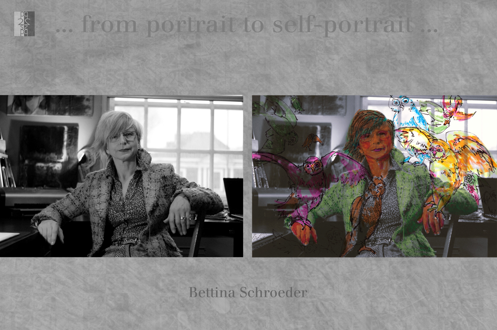 … from portrait to self-portrait … London album, diptych : Antonio Nodar / Bettina Schroeder Bettina Schroeder