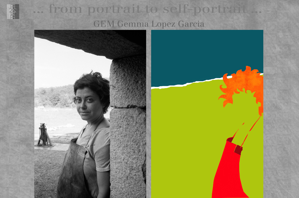 ... from portrait to self-portrait ... Barcelona album, diptych : Antonio Nodar / GEM (Gemma Lopez Garcia) GEM (Gemma Lopez Garcia)