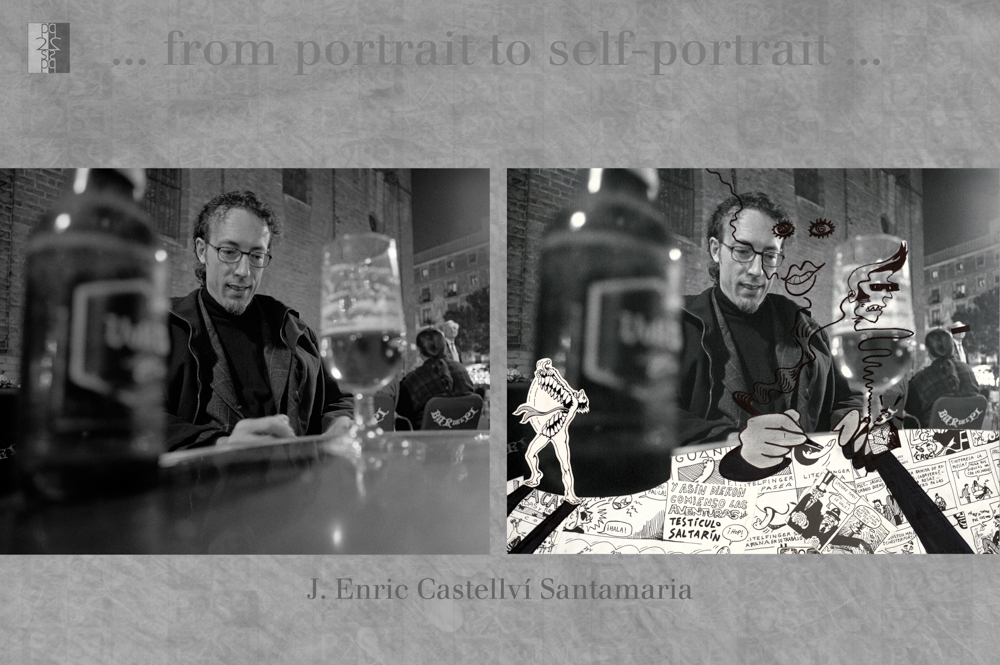 ... from portrait to self-portrait ... Barcelona album, diptych : Antonio Nodar / J. Enric Castellvi Santamaria J. Enric Castellvi