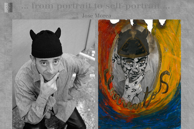 … from portrait to self-portrait … Barcelona album, diptych : Antonio Nodar / Jose Morea Jose Morea