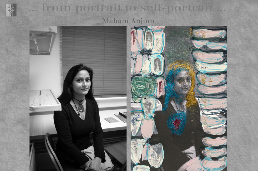 … from portrait to self-portrait … London album, diptych : Antonio Nodar / Maham Anjum Maham Anjum