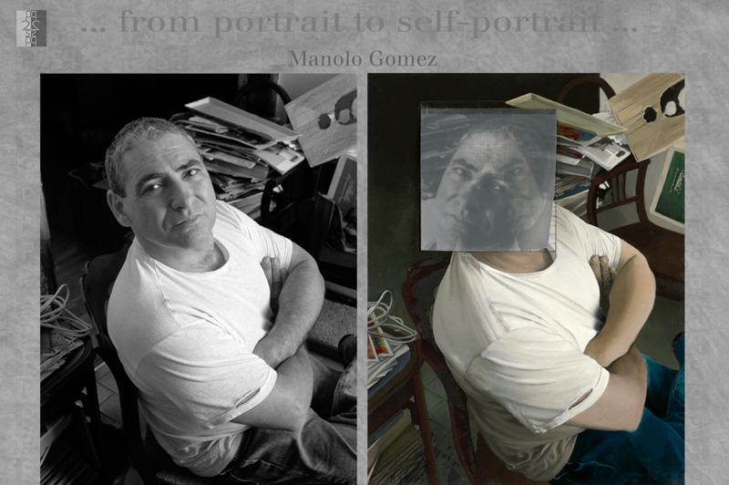 … from portrait to self-portrait … Barcelona album, diptych : Antonio Nodar / Manolo Gomez Manolo Gomez