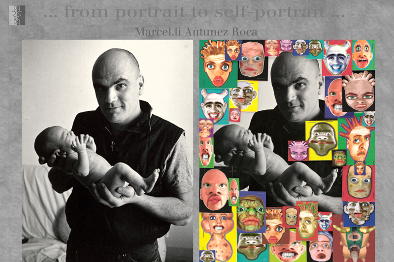 … from portrait to self-portrait … Barcelona album, diptych : Antonio Nodar / Marcel.li Antunez Roca Marcelli Antunez Roca