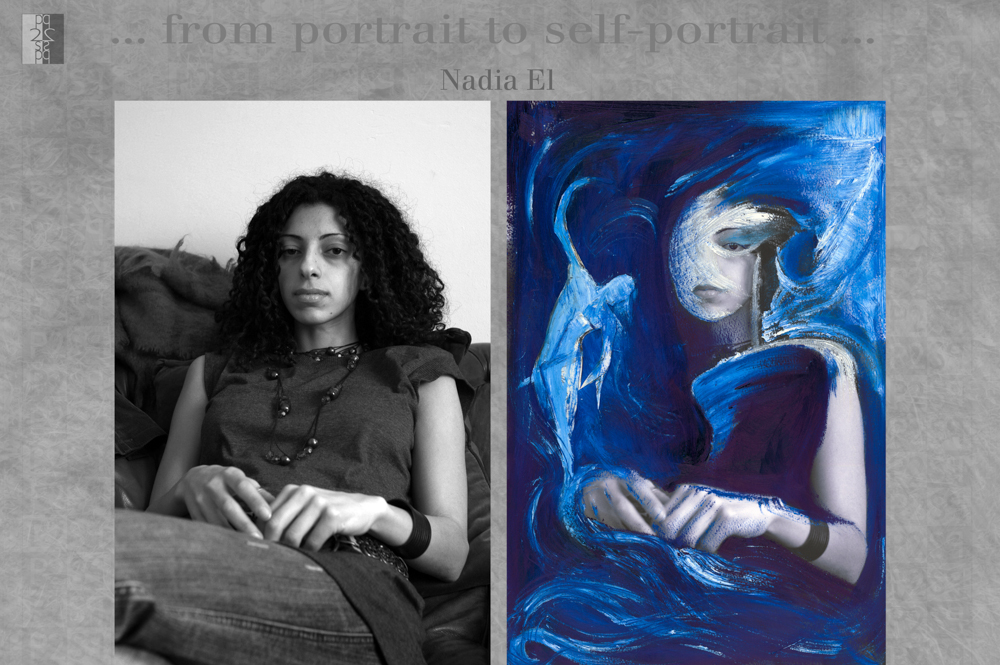 … from portrait to self-portrait … London album, diptych : Antonio Nodar / Nadia ElNadia El Nadia El