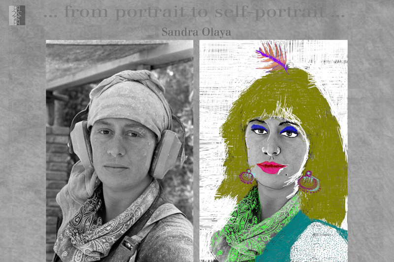 … from portrait to self-portrait … Barcelona album, diptych : Antonio Nodar / Sandra Olaya Sandra Olaya