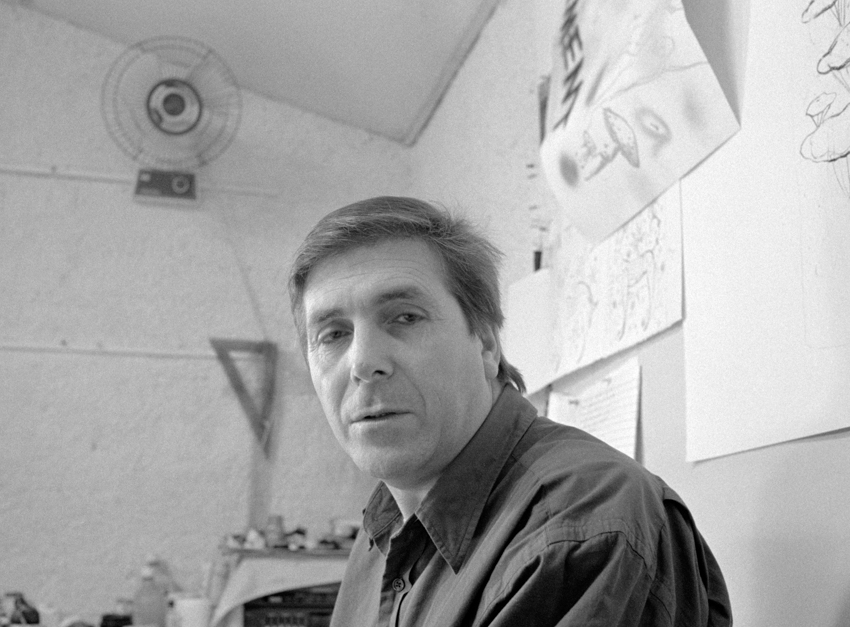 Josep Ucles. Badalona, 1952 – La Roca del Vallès, 2013. https://ca.wikipedia.org/wiki/Josep_Ucl%C3%A9s_i_Cifuentes,artist portrait, Catalunya album