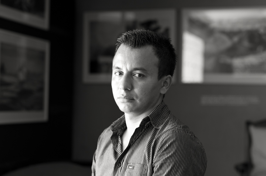 Manuel Sandoval, artist portrait, El Salvador album