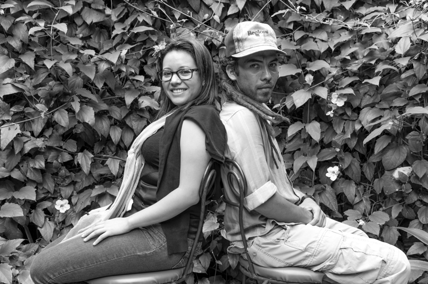 yasmin guzman and josue decauele, artist portrait, El Salvador album