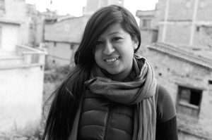 Anita Shrestha, artist photographic portrait, Nepal album