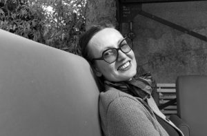 Anja Kornerup-Bang, artist photographic portrait, Paris album