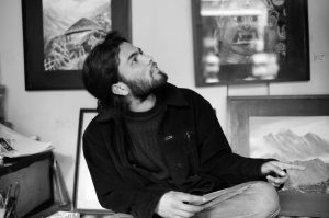 Arjun Bhandari, artist photographic portrait, Nepal album