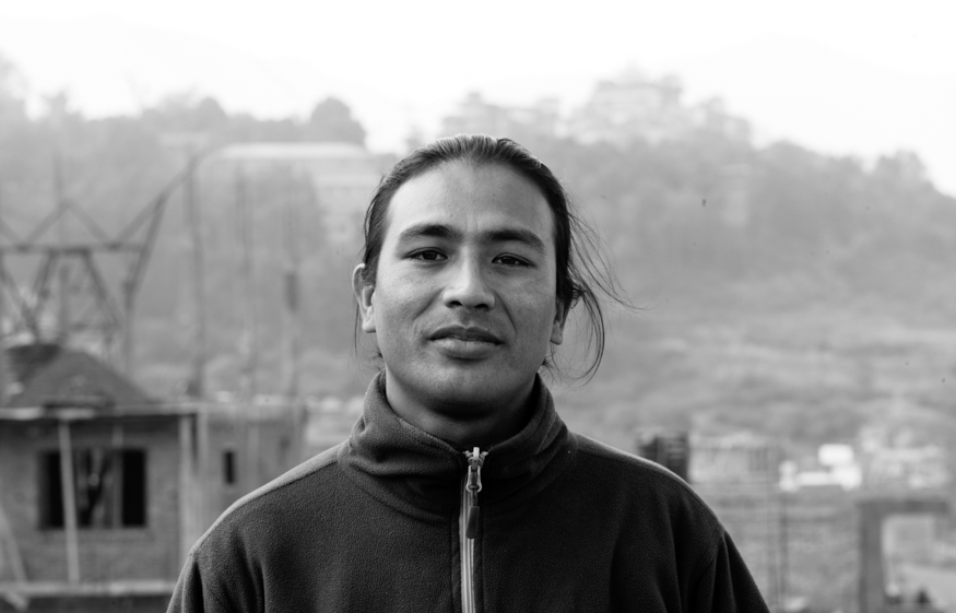 Ashu Ram Khaiju, artist photographic portrait, Nepal album