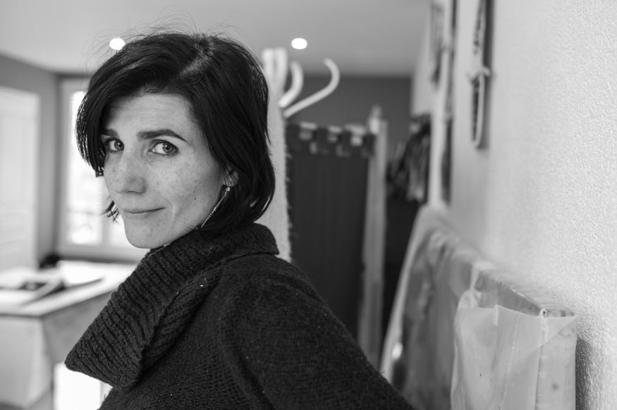 Aurelie Yvin, artist photographic portrait, Paris album