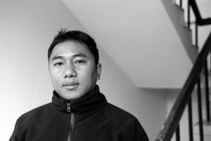 Bam Bahadur Thapa, artist photographic portrait, Nepal album