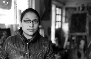 Erina Tamrakar, artist photographic portrait, Nepal album