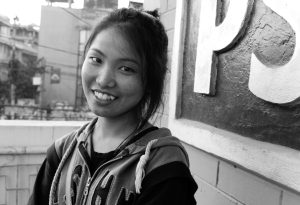 Hemkanti Gurung, artist photographic portrait, Nepal album