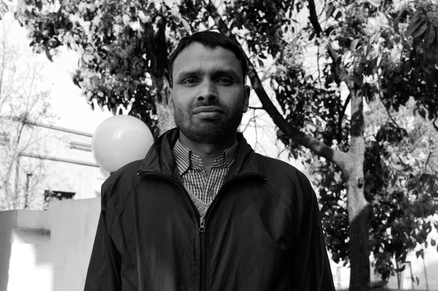 Narendra Pd. Bhandari, artist photographic portrait, Nepal album