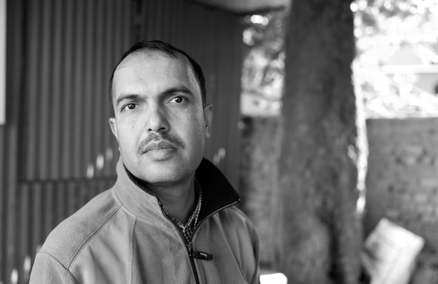 Rajan Kaphle, artist photographic portrait, Nepal album