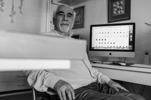 Ramon Arriagada Escalante, artist photographic portrait, Paris album