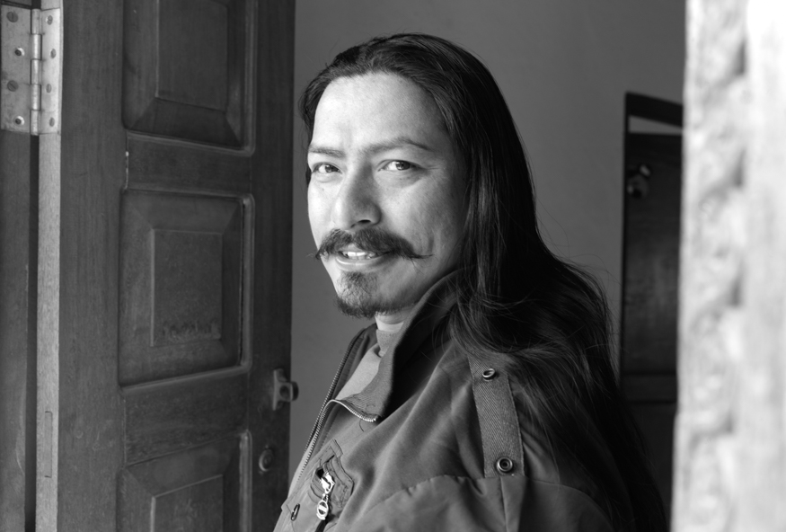 Ratna Sagar Shrestha, artist photographic portrait, Nepal album