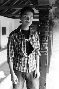 Samyak Manandhar, artist photographic portrait, Nepal album