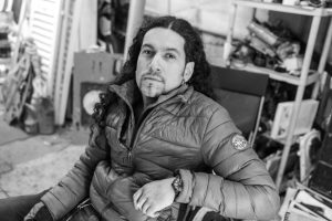 Sebastian Cifuentes, artist photographic portrait, Paris album