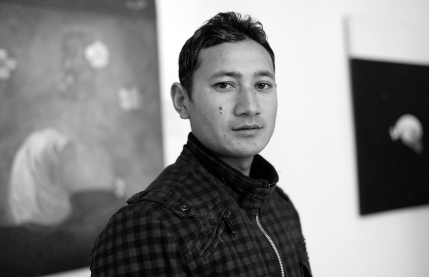 Shankar Son Shrestha, artist photographic portrait, Nepal album