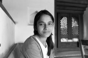 Susma Bhatta, artist photographic portrait, Nepal album