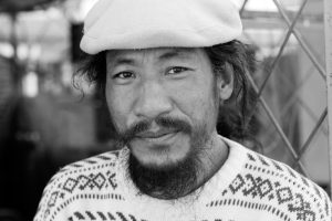 Bhuwan Thapa Bahubi, artist photographic portrait, Nepal album