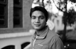 Bikash Shrestha, artist photographic portrait, Nepal album