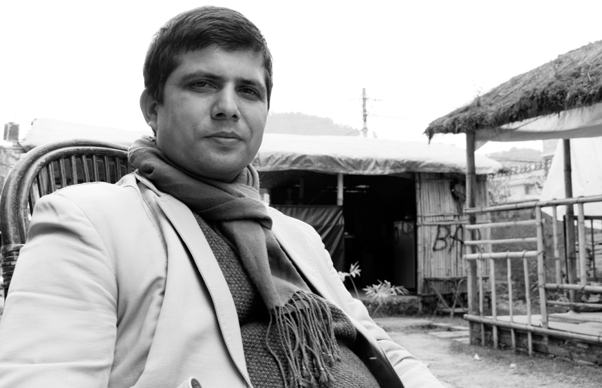 Bishwo Raj Parajuli, artist photographic portrait, Nepal album