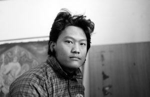 Chandra Maharjan, artist photographic portrait, Nepal album