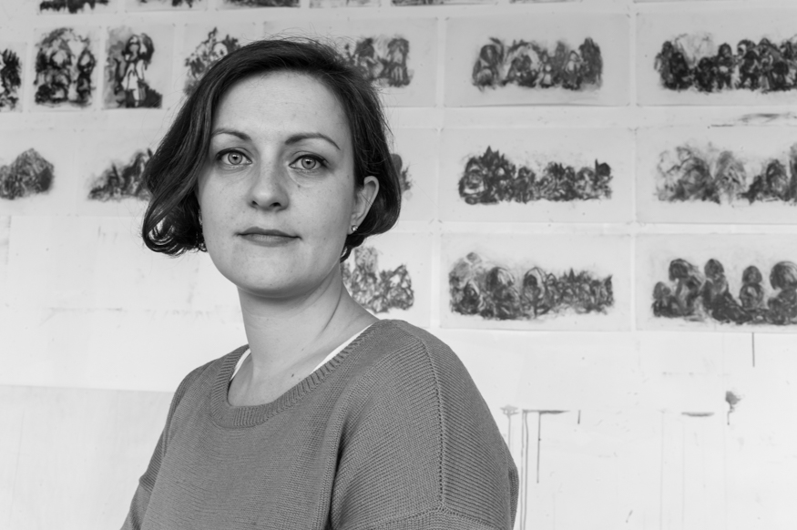 cristina hoffmann, artist photographic portrait, Paris album