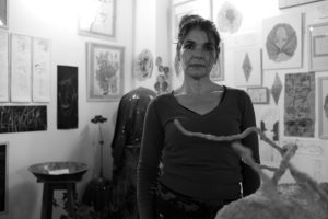 eve tesorio, artist photographic portrait, Paris album