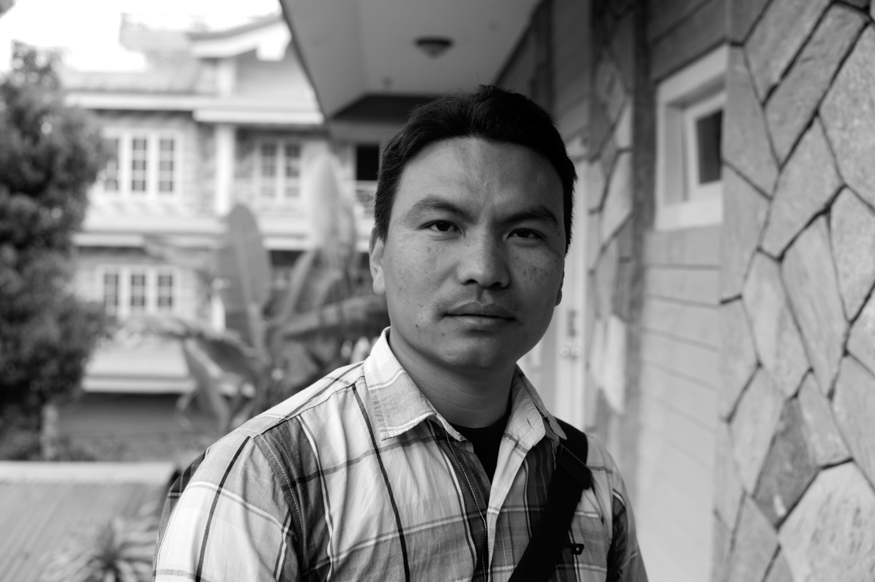 Govinda Thapa, artist photographic portrait, Nepal album