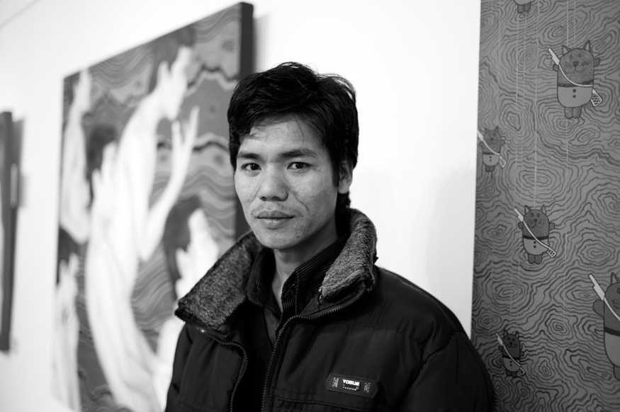 Hit Man Gurung, artist photographic portrait, Nepal album