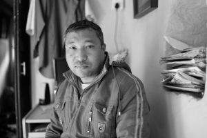 Indra Sinkhwal, artist photographic portrait, Nepal album