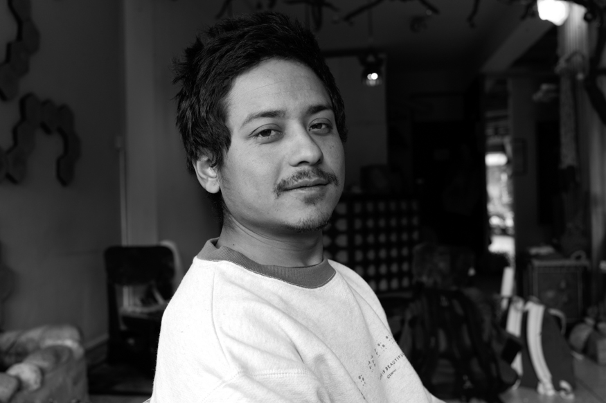 Julian Alister James, artist photographic portrait, Nepal album