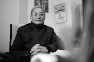 K.K. Karmacharya, artist photographic portrait, Nepal album