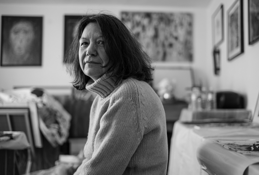 katia calisi, artist photographic portrait, Paris album