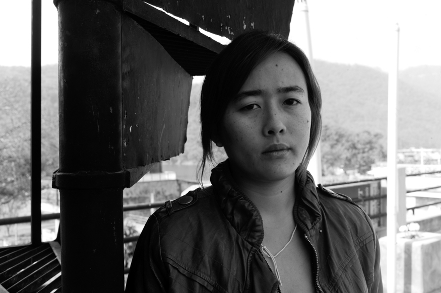 Kiran Gurung, artist photographic portrait, Nepal album