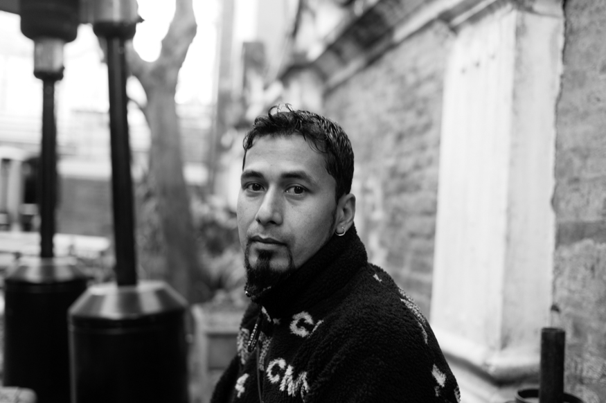 Kishor Rajbhandari, artist photographic portrait, Nepal album