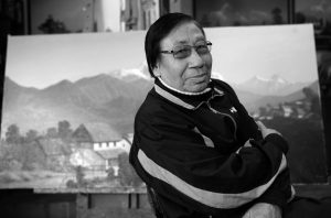 Krishna Gopal Ranjit, artist photographic portrait, Nepal album