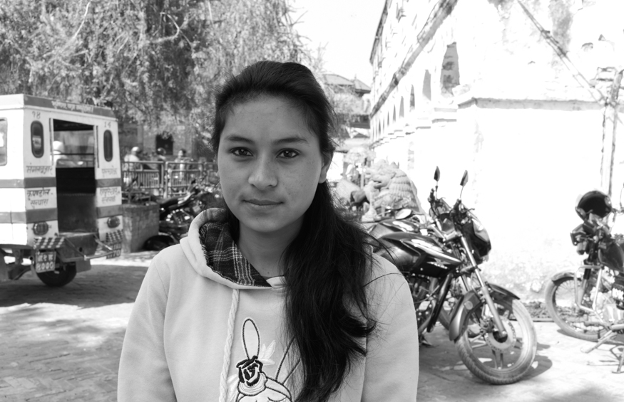 Krishna Maya Suwal, artist photographic portrait, Nepal album