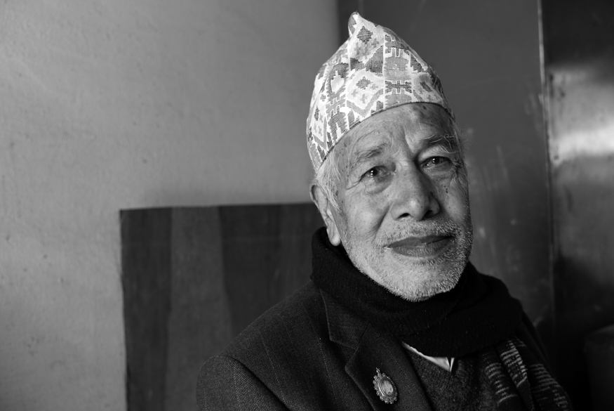 Krishna Ram Chitrakar, artist photographic portrait, Nepal album