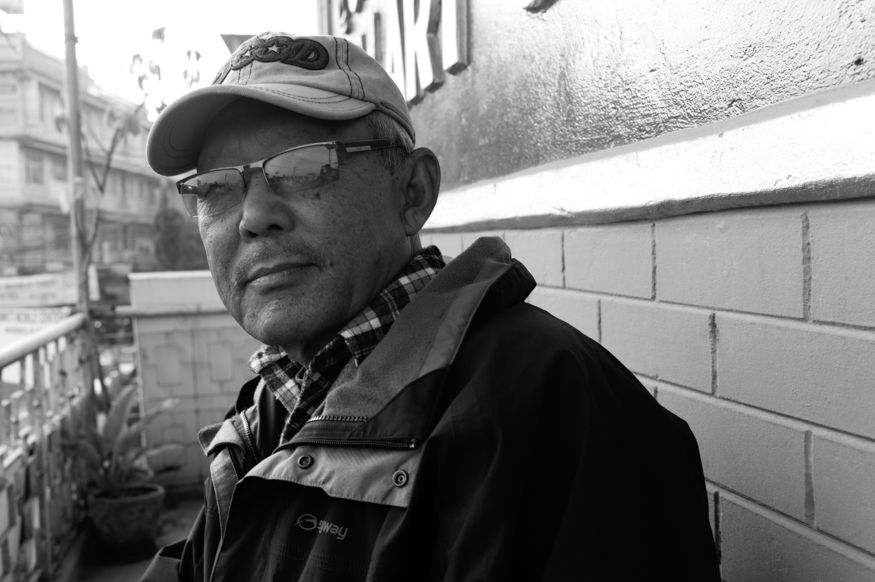 Lok Prasad Gurung, artist photographic portrait, Nepal album